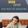 Ebook cover design template with bold title at the top, clean subtitle below, and a modern background featuring abstract shapes in soft gradients.