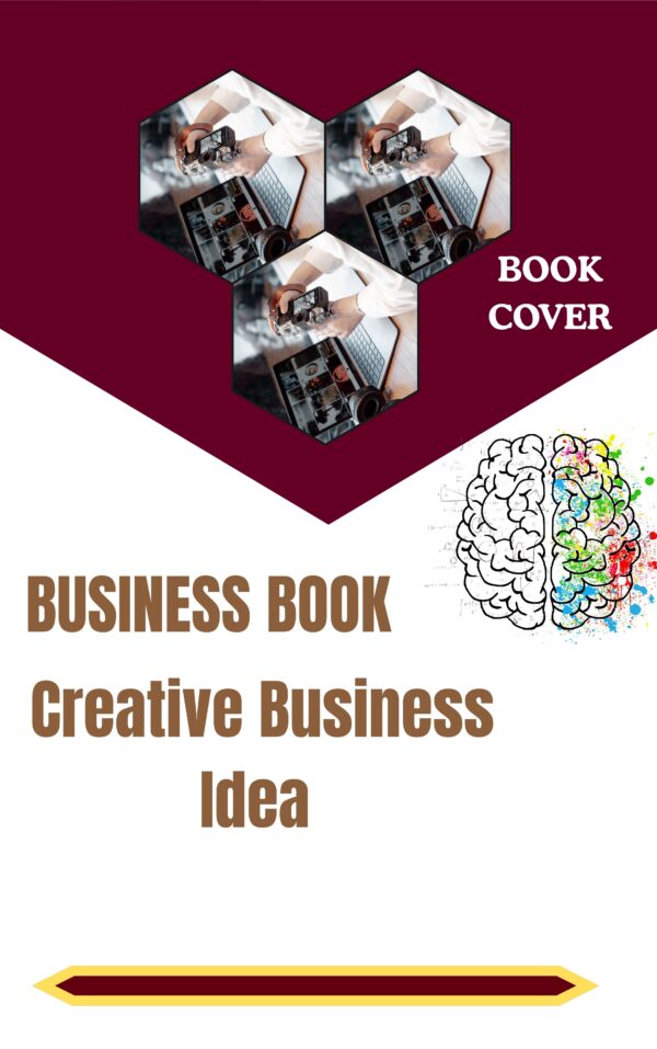 Ebook cover design template with bold title at the top, clean subtitle below, and a modern background featuring abstract shapes in soft gradients.