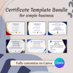 certificate template on canva