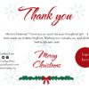 Editable Canva thank you card template with modern design and customizable text.