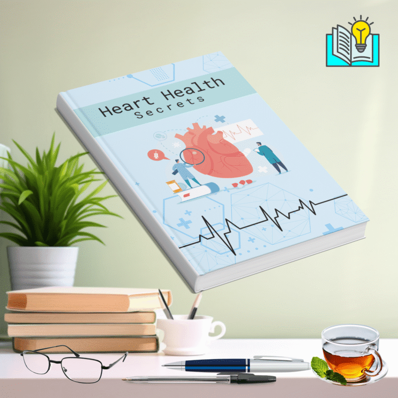 Heart Health Secrets Ebook Cover – Simple Guide for a Strong and Healthy Heart