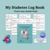 Editable Diabetes Log Book Template on Canva