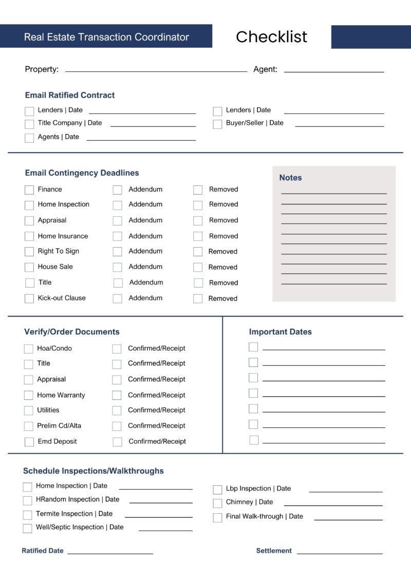 checklist form