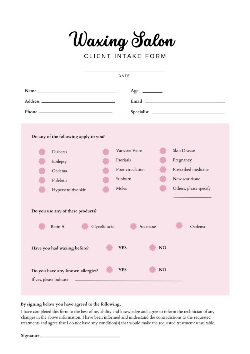 salon form