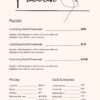 price list