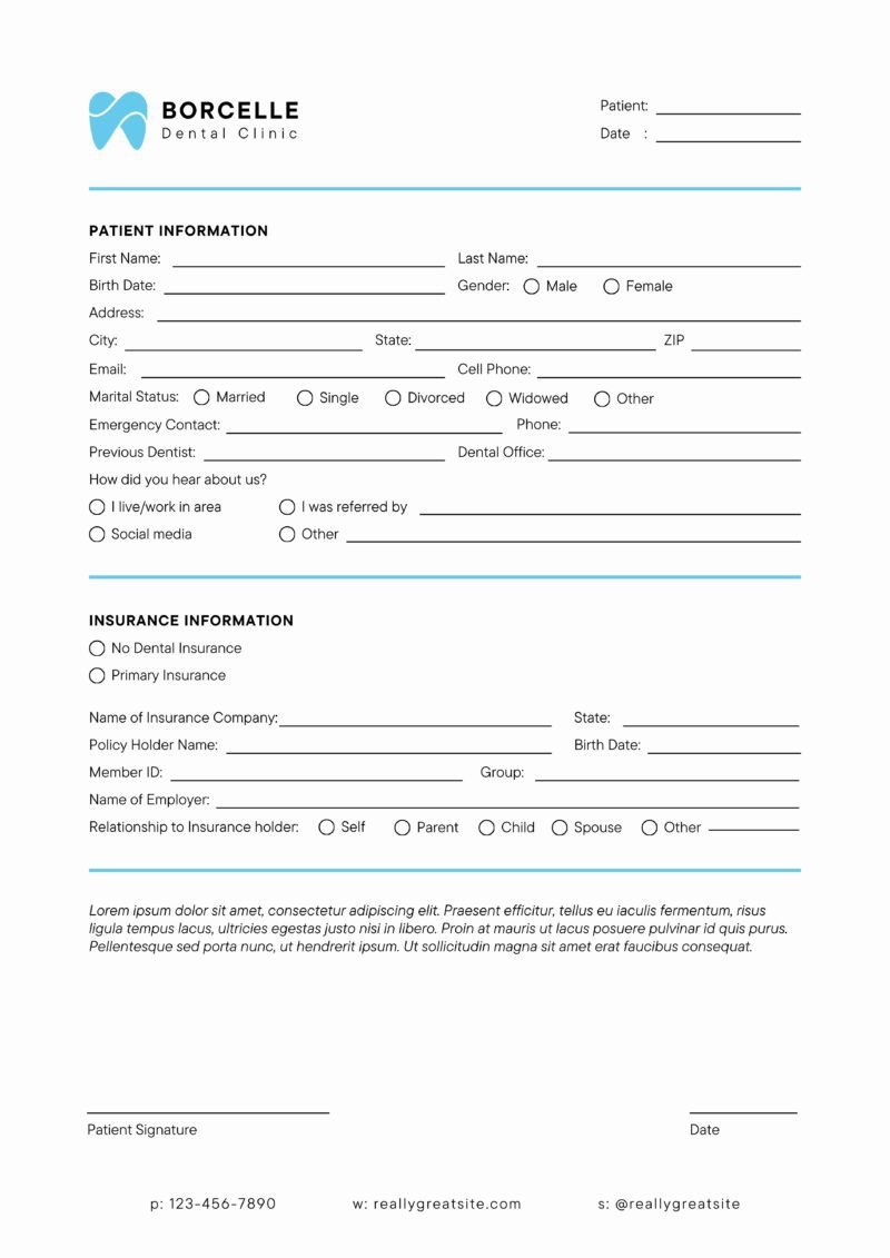 client form