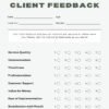 feedback form