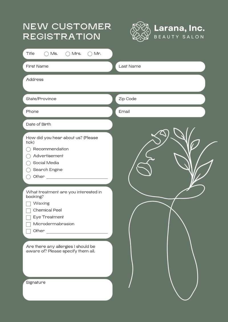customer registration
