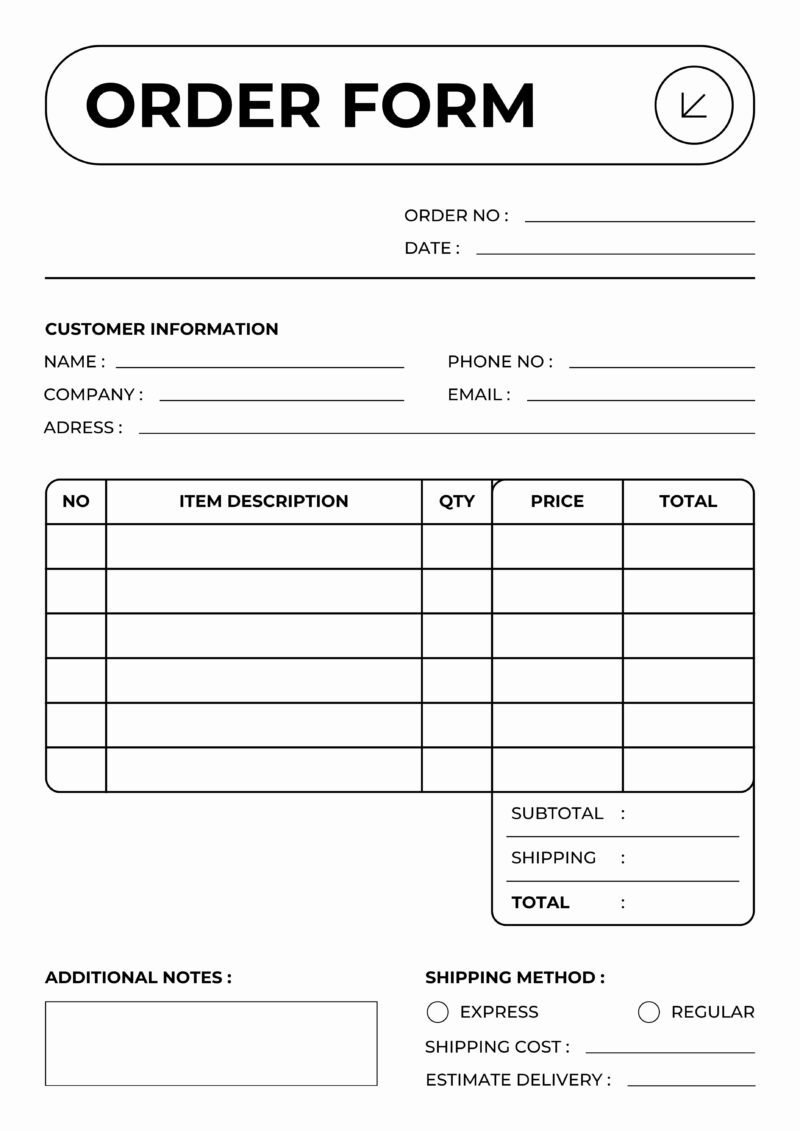 order form