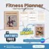 editable canva fitness planner template pages