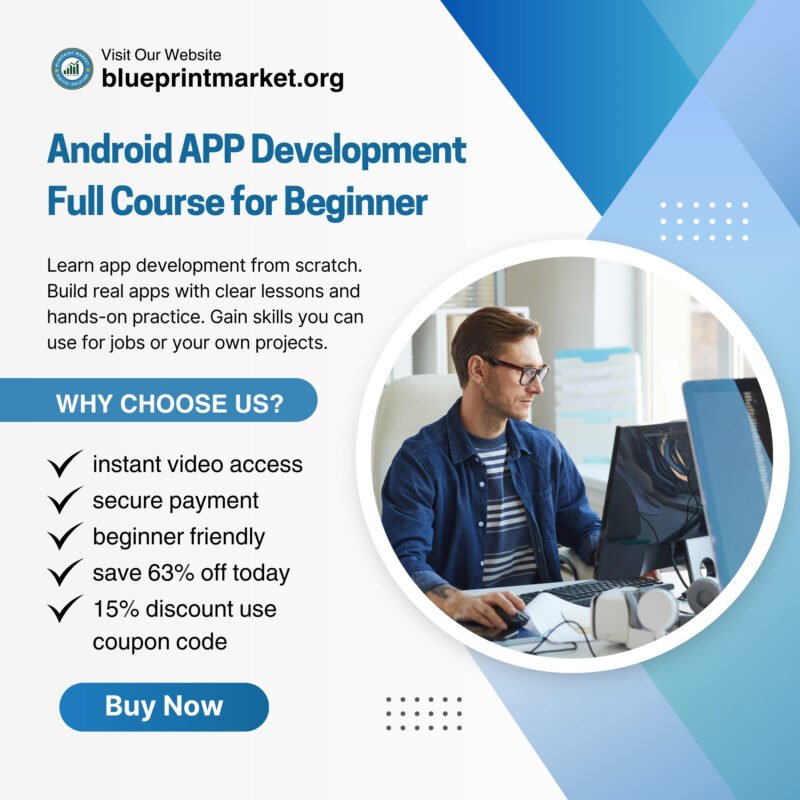 android app development course video lesson preview