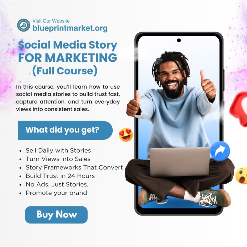 social media story for marketing course overview