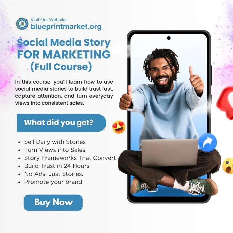 social media story for marketing course overview
