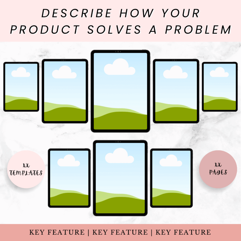 digital planner mock-up