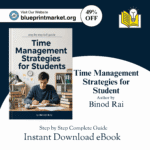 Time Management Strategies for Students ebook cover with study planning and productivity guide.