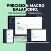 Diet and macronutrient calorie tracker dashboard in Fitness Planner Mini Web App
