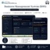 Business Management System BMS digital dashboard dark mode executive planner