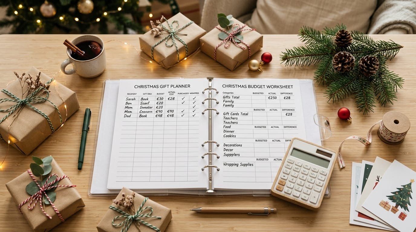 Christmas gift planner and budget planner printable